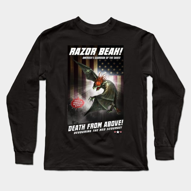 Razor Beak! Long Sleeve T-Shirt by We Are 01Publishing